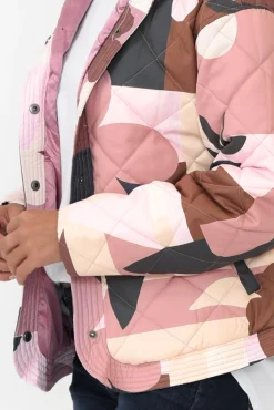 Jackets<Elm Abstraction Beige Jacket