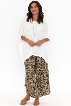 Pants<Willow Tree Adler Brown Leopard Wide Leg Pant