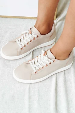 Leather Sneakers<Alfie and Evie Aero Blush Leather Sneaker