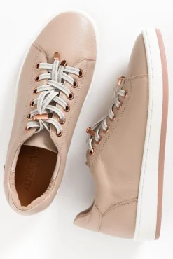 Leather Sneakers<Alfie and Evie Aero Blush Leather Sneaker