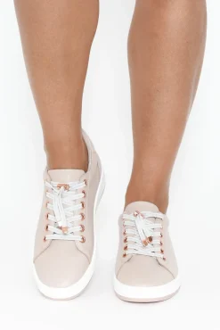 Leather Sneakers<Alfie and Evie Aero Blush Leather Sneaker