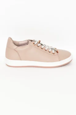 Leather Sneakers<Alfie and Evie Aero Blush Leather Sneaker