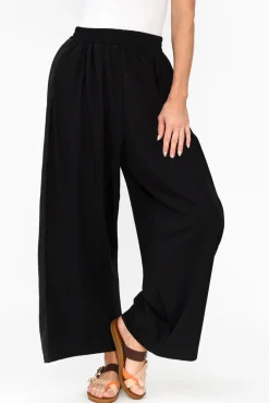 Pants<Tirelli Aimee Black Side Panel Palazzo Pant