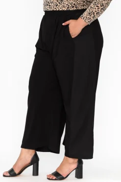 Pants<Tirelli Aimee Black Side Panel Palazzo Pant