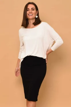 Skirts<Betty Basics Alicia Black Midi Skirt