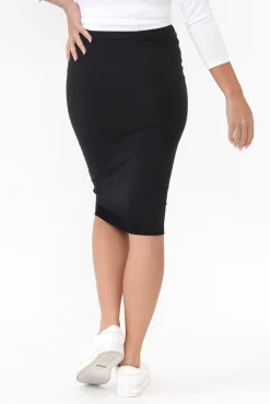 Skirts<Betty Basics Alicia Black Midi Skirt