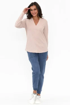 Pants<Elm Alli Blue Denim Jogger Pant