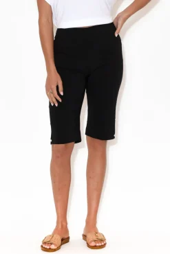 Shorts<Threadz Alyssa Black Pocket Shorts