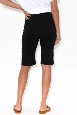 Shorts<Threadz Alyssa Black Pocket Shorts
