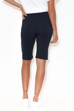 Shorts<Threadz Alyssa Navy Pocket Shorts