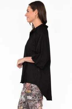 Shirts<Label of Love Amirah Black Button Up Shirt