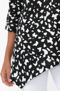 Linen Tops<Hourglass Anya Black Spot Linen Cotton Top