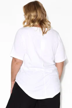 Cotton Tops<Betty Basics Ariana White Cotton Tee