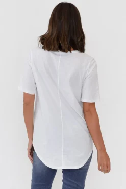 Cotton Tops<Betty Basics Ariana White Cotton Tee