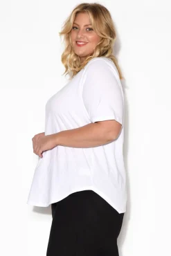 Cotton Tops<Betty Basics Ariana White Cotton Tee