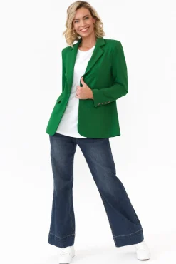 Jackets<365 Days Audra Emerald Fitted Stretch Blazer