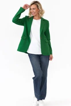 Jackets<365 Days Audra Emerald Fitted Stretch Blazer