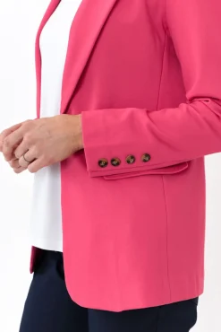 Jackets<365 Days Audra Pink Fitted Stretch Blazer