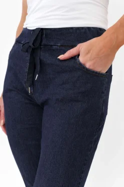 Pants<Rosa Sera Baldwin Dark Wash Denim Stretch Pant