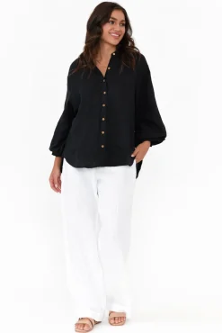 Pants<Eadie Lifestyle Barton White Linen Pant