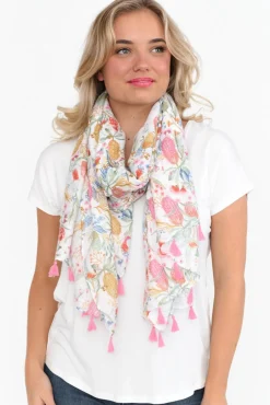 Scarves<Enhance Beata Multi Banksia Scarf