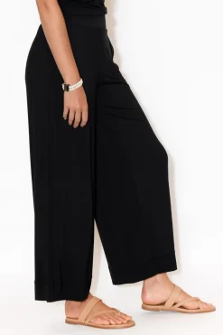 Pants<Tani Bella Black Micro Modal Wide Leg Pant