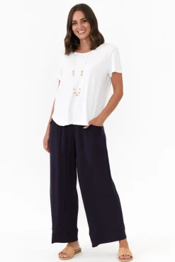 Pants<Tani Bella Navy Micro Modal Wide Leg Pant
