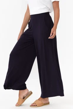 Pants<Tani Bella Navy Micro Modal Wide Leg Pant