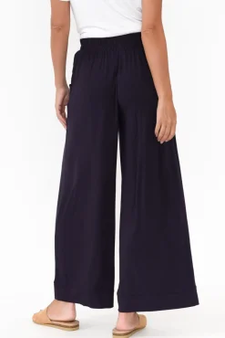 Pants<Tani Bella Navy Micro Modal Wide Leg Pant