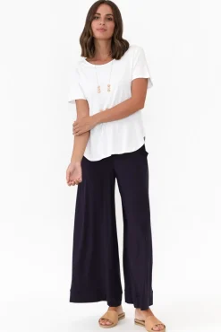 Pants<Tani Bella Navy Micro Modal Wide Leg Pant