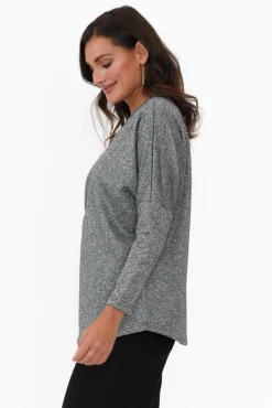 Cotton Tops<Clarity Bentley Grey Cotton Zip Top