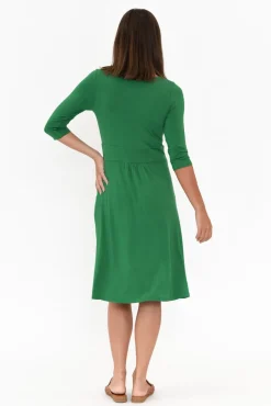 Bamboo Dresses<Bamboo Body Bethany Green Bamboo Pocket Dress