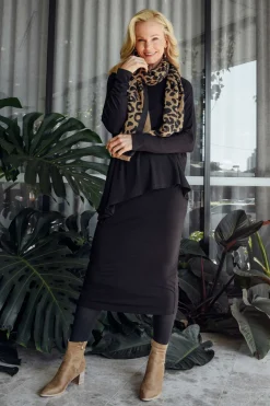 Skirts<Lou Lou Black Bamboo Maxi Tube Skirt