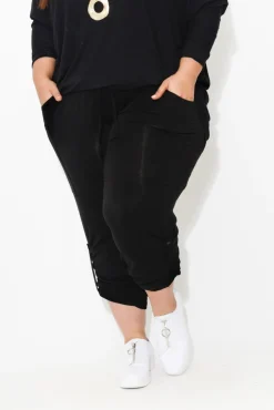 Pants<Bamboo Body Black Bamboo Pocket Pant