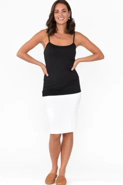 Sleeveless Tops<Pq Black Bamboo Slip Cami