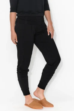 Pants<Bamboo Body Black Bamboo Soft Slouch Pant