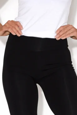 Leggings<Lou Lou Black Bamboo Stretch Leggings