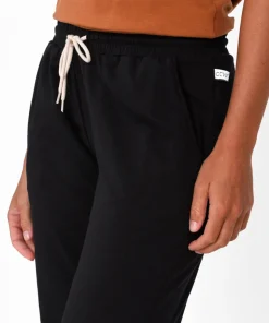 Pants<One Ten Willow Black Cotton Everyday Tie Pant