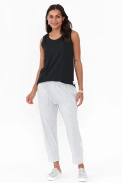 Cotton Tops<Elm Black Cotton Scoop Tank