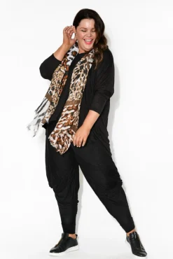 Pants<Cotton Village Black Crinkle Cotton Cloud Pant