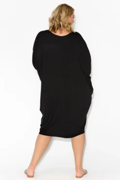 Batwing Dresses<Betty Basics Black Maui Dress