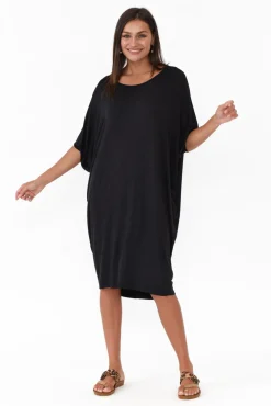 Batwing Dresses<Betty Basics Black Maui Dress