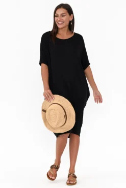 Batwing Dresses<Betty Basics Black Maui Dress