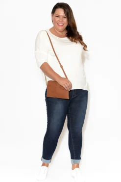 Sleeved Tops<Bamboo Villa Blake Off White Bamboo Top