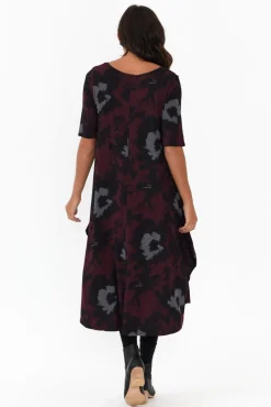 Midi Dresses<Tani Bloom Micro Modal Tri Drape Dress