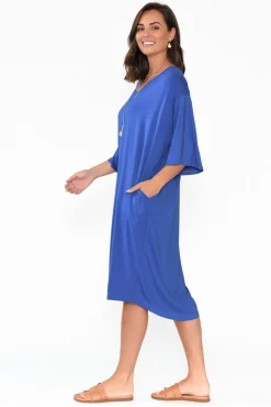 Bamboo Dresses<PQ Brea Cobalt Bamboo Dress