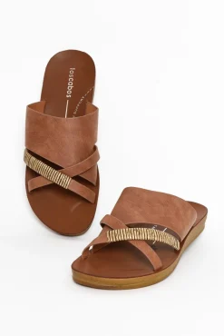Slides<Los Cabos Bride Chocolate Crossover Slide