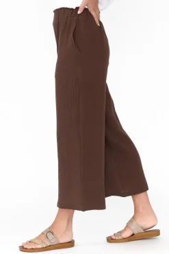 Pants<Threadz Byron Chocolate Cotton Pocket Pant
