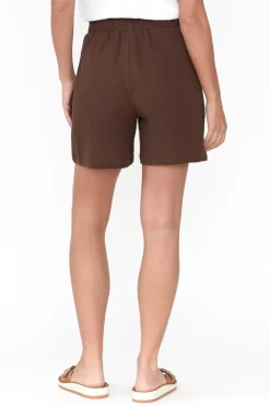 Shorts<Threadz Byron Chocolate Cotton Shorts