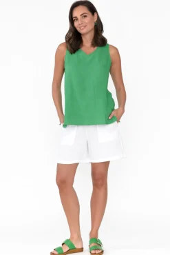 Cotton Tops<Threadz Byron Green Cotton Tank